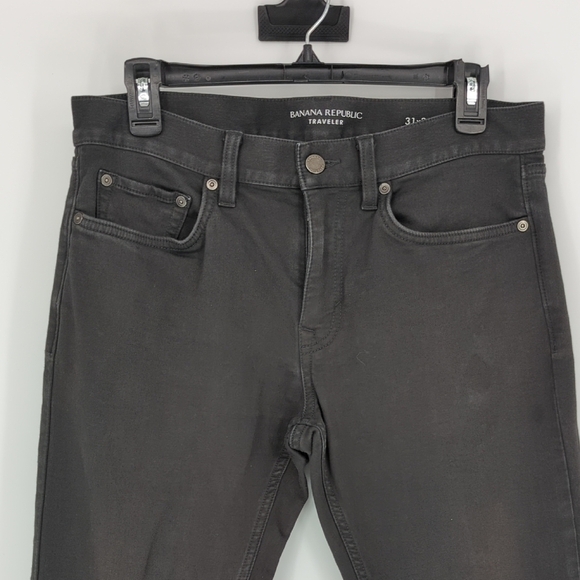 Banana Republic Traveler Slim Leg Pant Gray 31/34 preppy Business casual office - Picture 4 of 9